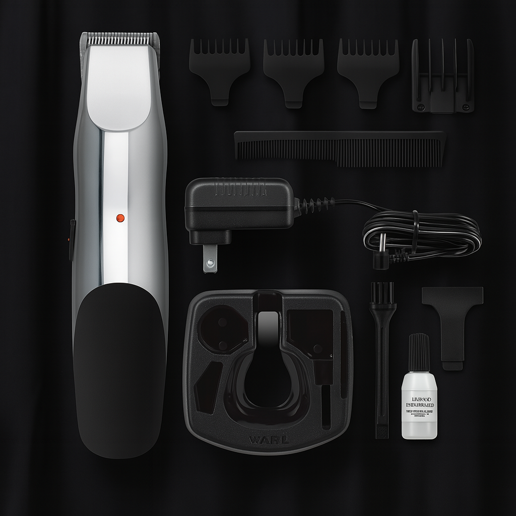 Rechargeable Beard Trimmer with Brutally Sharp Self-Sharpening Blades — Built for Precision and Power