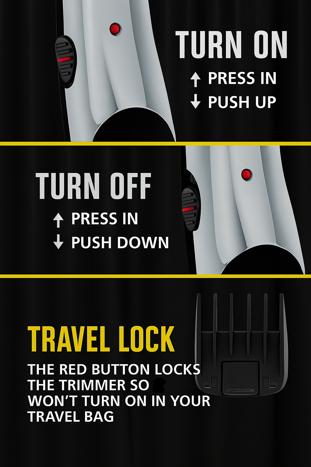 Rechargeable Beard Trimmer with Brutally Sharp Self-Sharpening Blades — Built for Precision and Power